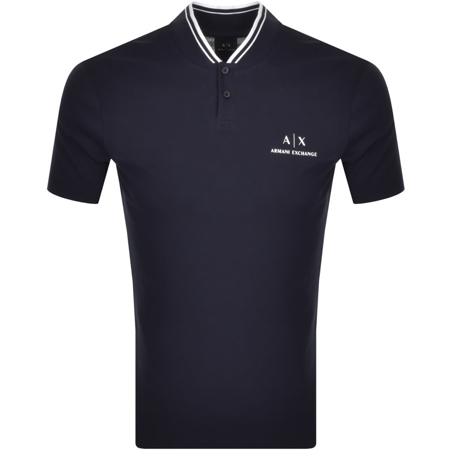Alternative Image for ProductArmani Exchange Polo T Shirt Navy1